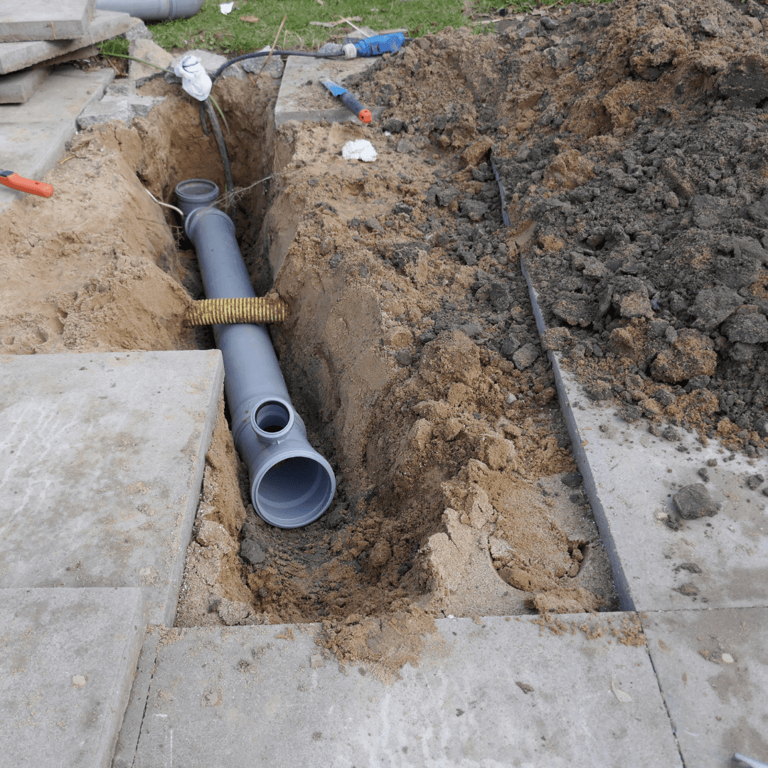 sewer line replace