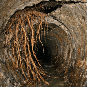 roots in sewer line