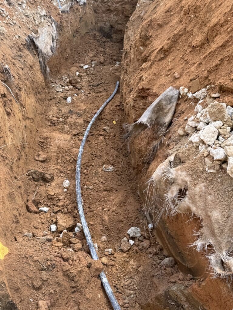 water line installation