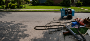 Trenchless sewer pipe bursting equipment in Alexandria, VA