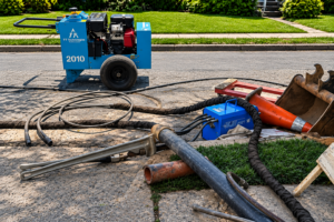Trenchless sewer replacement and pipe bursting equipment in Alexandria VA