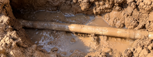 Underground water line leak detection in Alexandria VA